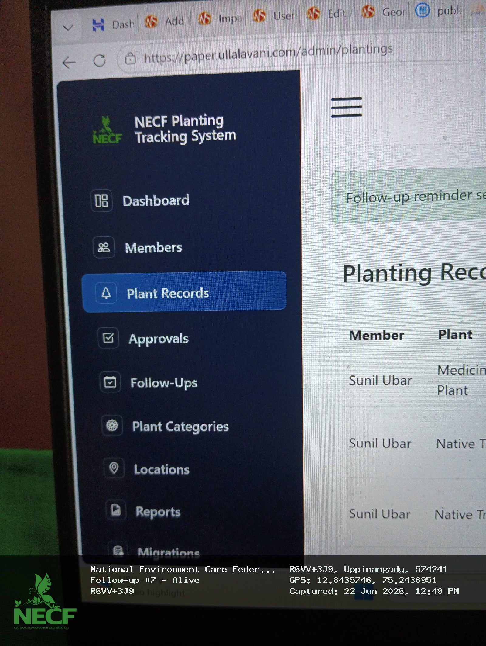 Follow-up photos